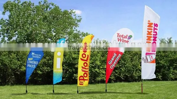Beach flag bases Teardrop banner flag guangzhou