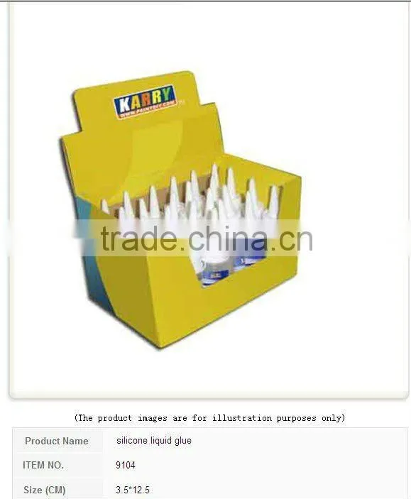 SILICONE LIQUID GLUE NON-TOXIC 24 BOTTLES A BOX 30 ML EACH BOTTLE