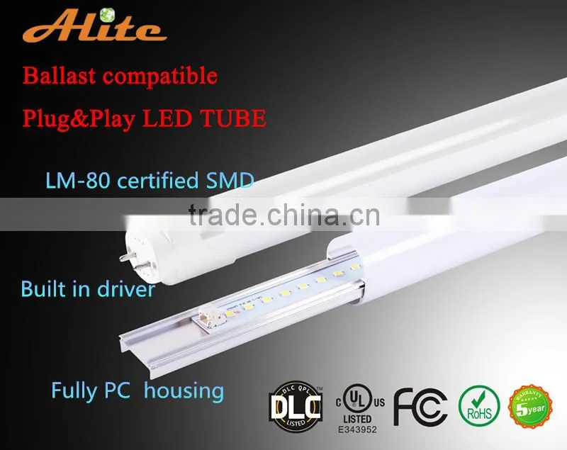 2016 high quality 10W LED tube light flash sale with good price dimmable ip65 home tube8 light 10w