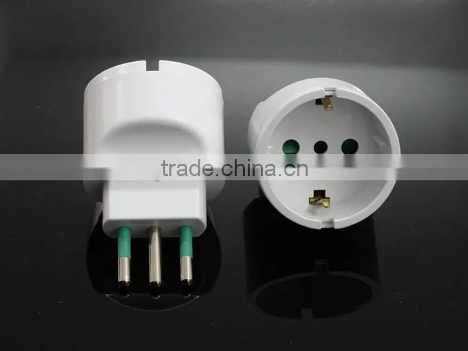 Germany European to Italy Chile Power Plug Adapter Travel Converter Vacation
