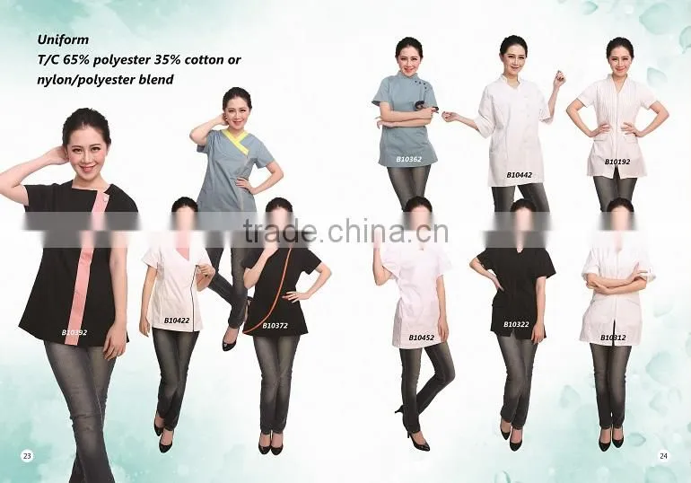 YKK brand Zipper Closure Beauty/SPA Tunic