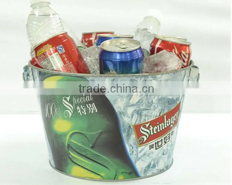 0.25MM Thickness tin ice bucket galvanized metal buckets
