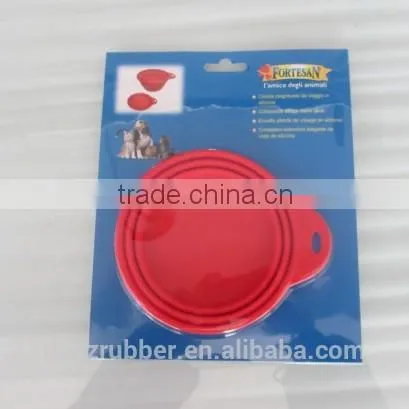 Non-stick and unbreakable collapsible silicone pet bowl