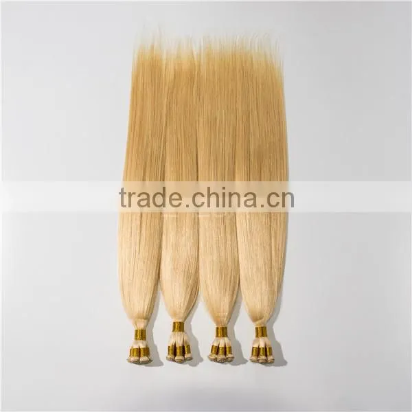 celebrity popular sweet lady hand tied weaving hair Mongolian