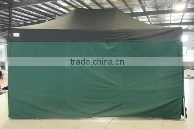 3m x4.5m small hexagon folding gazebo with window and door walls