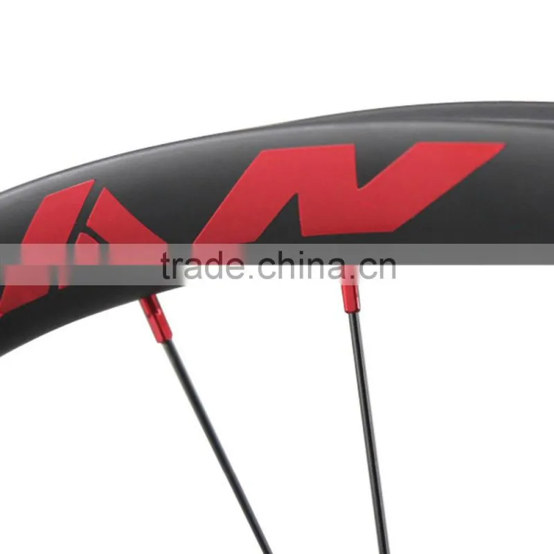 2016 New Carbon beadless wheelset 50mm wide 650b+ carbon wheels for 27.5 plus bikes tubeless compatible
