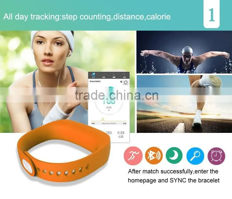 2016 New Style Radio Controlled Wristband, Sport Bluetooth Wristband, Silicone Wristband from Factory