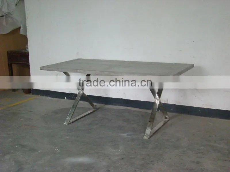 Industrial Metal home furniture dining Table