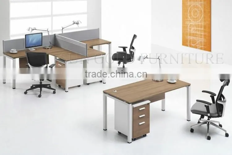 Modern computer table 2 person workstation desk furniture (SZ-WSB356)