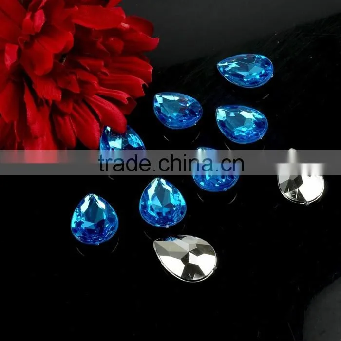 Acrylic drop Sew on crystal, Sew on Acrylic Rhinestone, Flat back acrylic stone wholesale