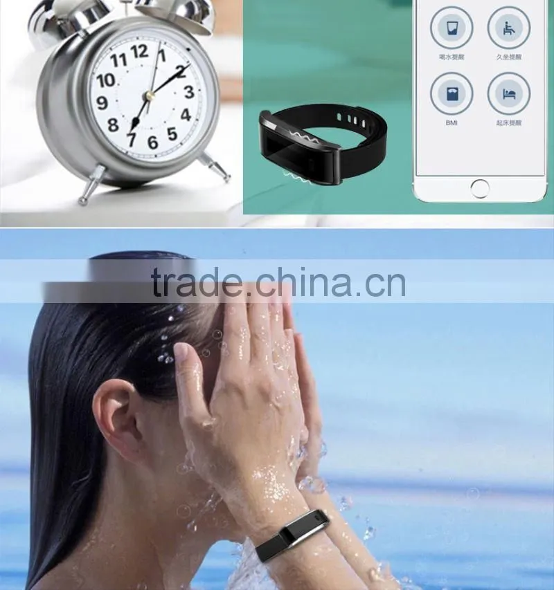 OLED time display remote camera pedometer stopwatch health bracelet