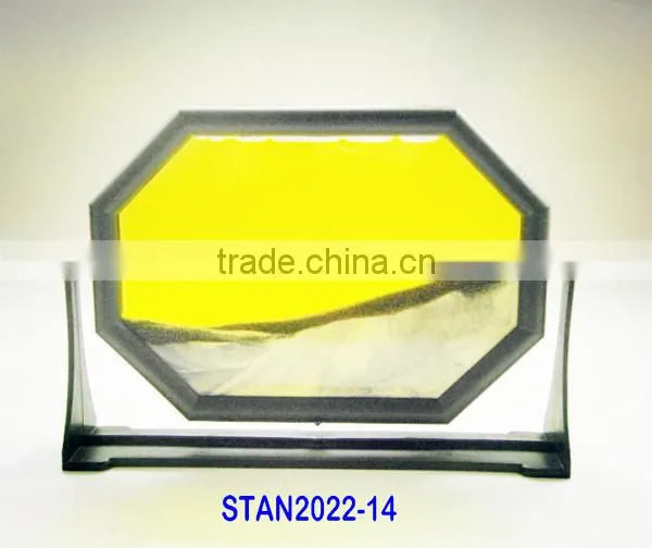 3.74 inches high blue Flowing sand art pictures