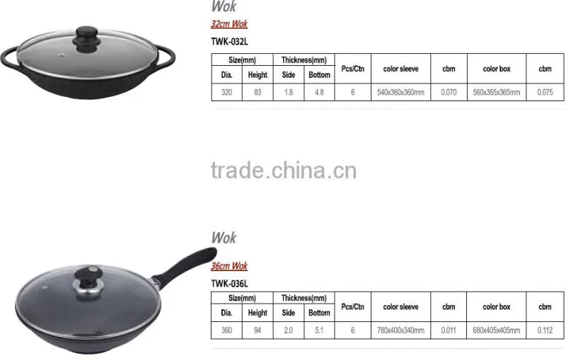 Top Quality 36cm cheap wok