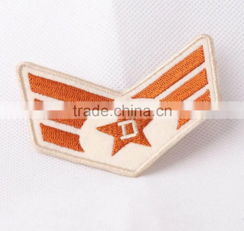 Sew-on woven patches for clothes custom military epaulette shoulder mark