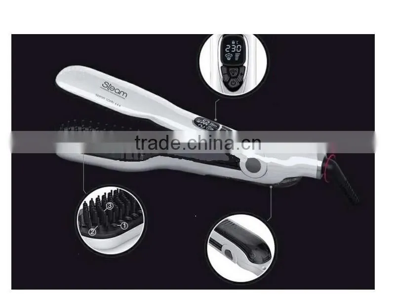 The Newest Design Steam brush Professional Steam pod Hair Straightener