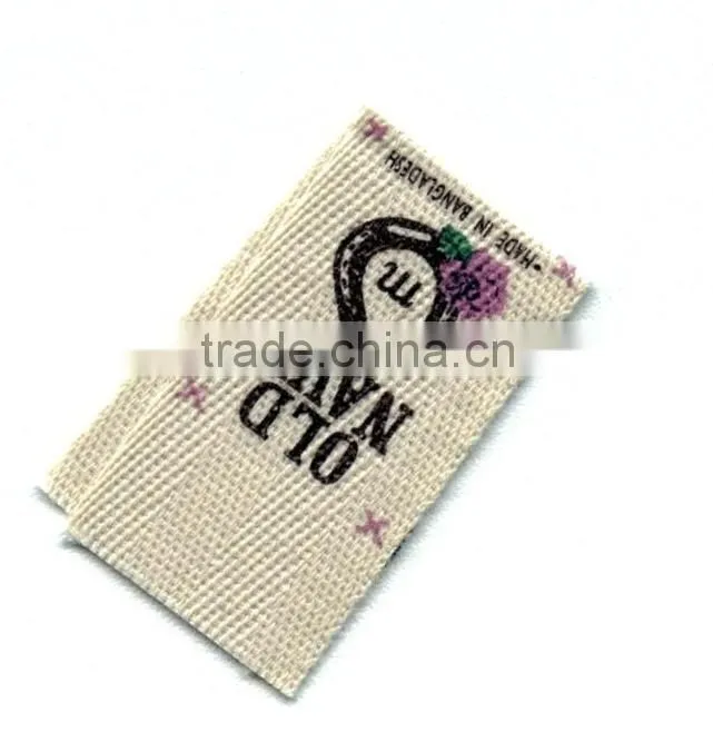 Fashionable and durable satin ribbon care and size printed labels