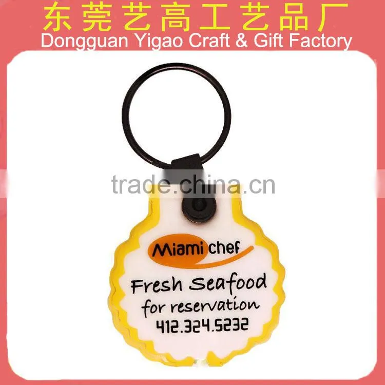 ATBC-PVC 3D / 2D mordern key rings for 2016