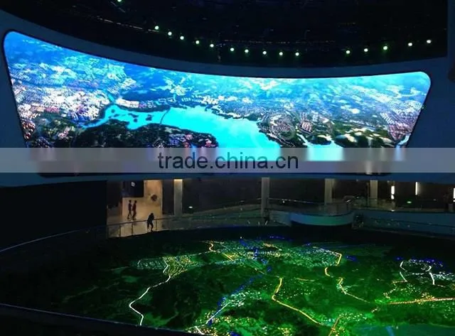 ShenZhen Creking factory poplar p6 indoor curved led panel/Full color stage flexible led background