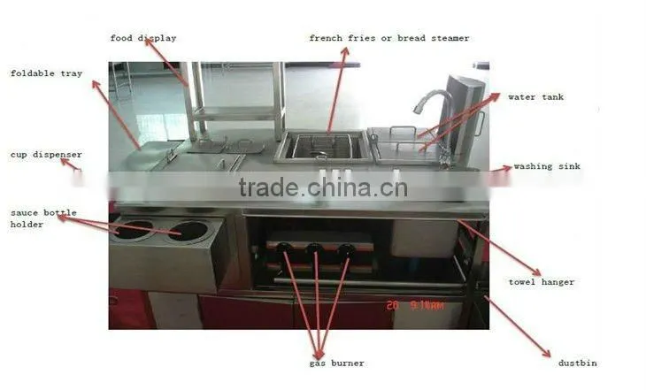 Multi-functional Hot Dog Cart