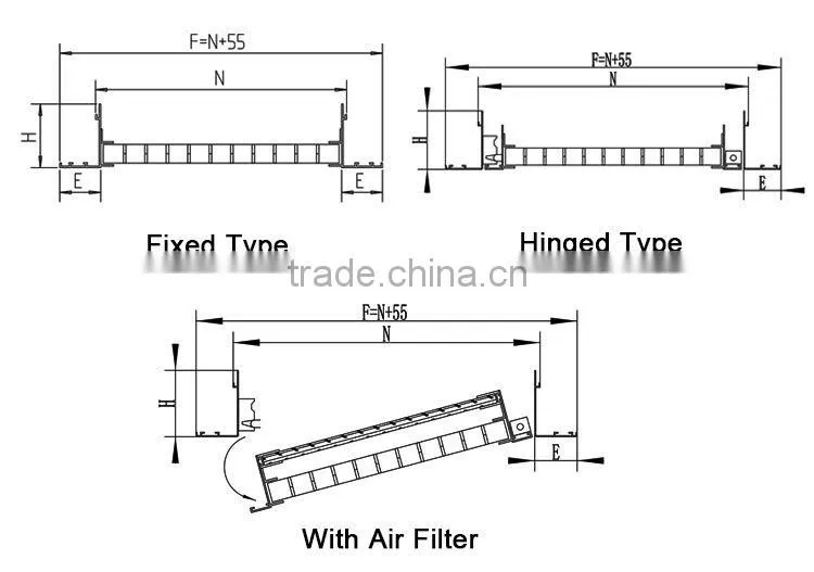 aluminum eggcrate return air ceiling air conditioner grille