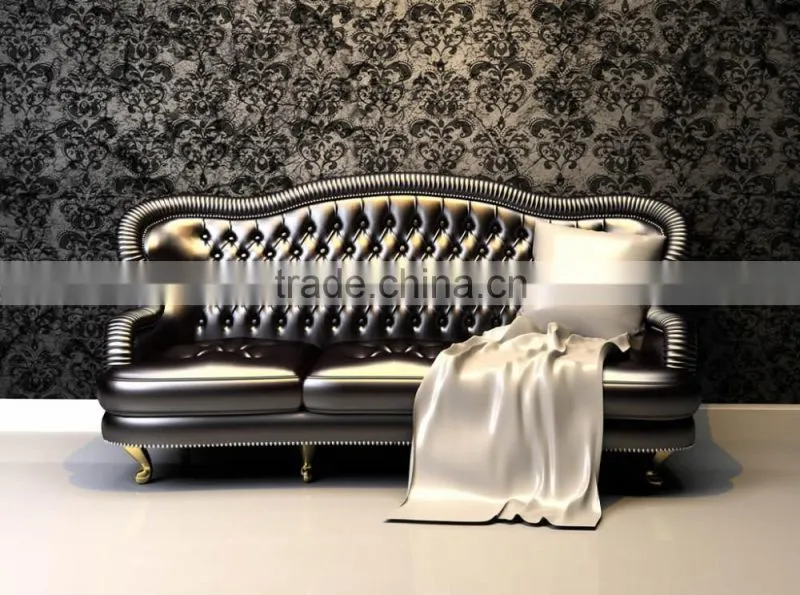 Shiny pvc artificial leather for sofa material leather in Guangzhou
