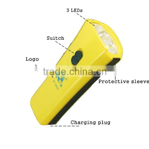 Rechargeble mini flat led flashlight
