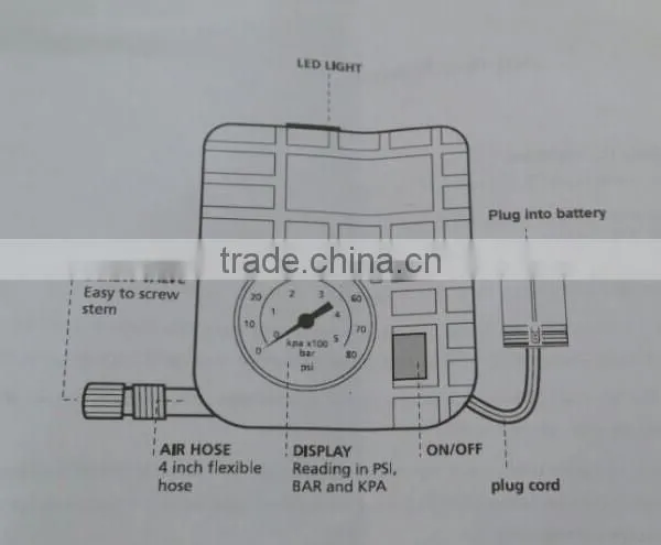 SUNPOW OEM mighty jump with air compressor