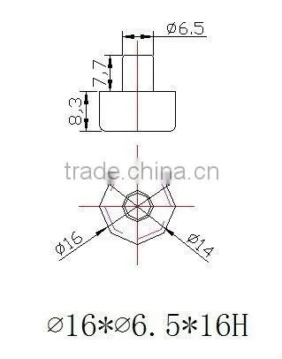 Square Metal Pipe Fitting Plug With Thread,Rubber/plastic stopper for automobile