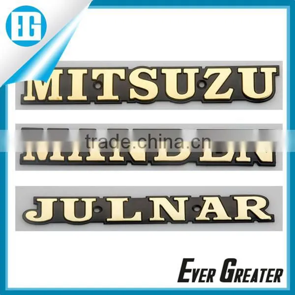 custom lettering stickers chrome emblems 3m metal badge plastic emblems lighted car emblem