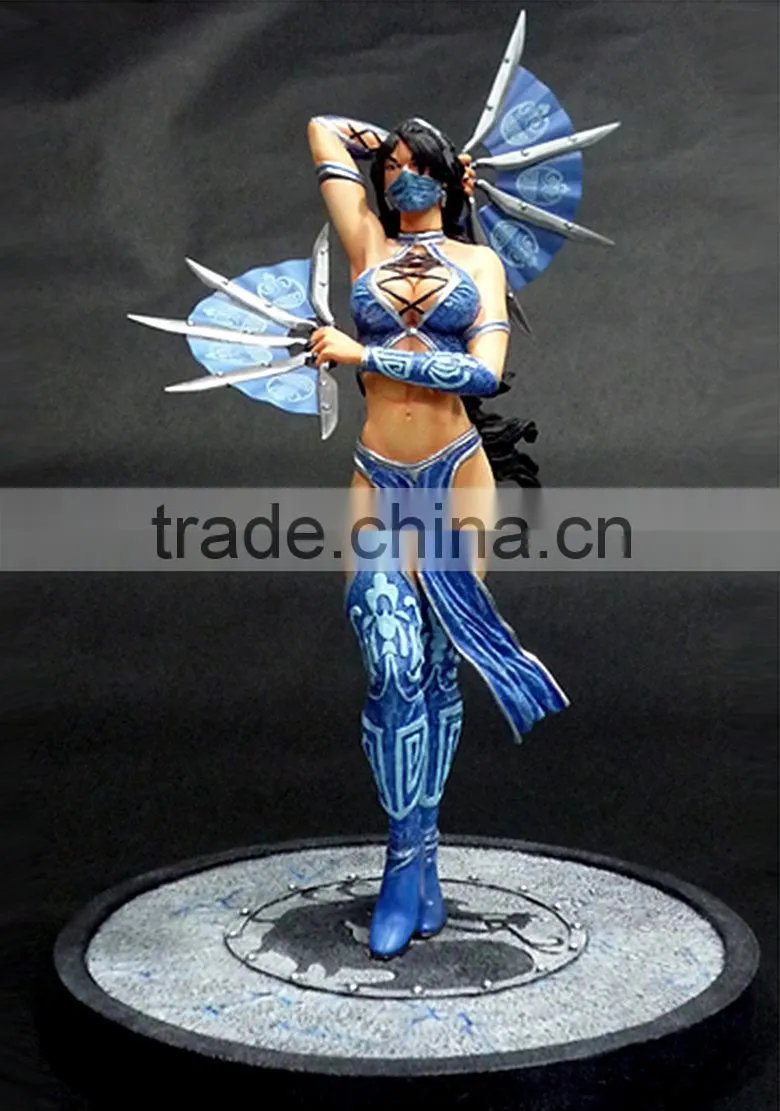 Mortal Kombat movie/cartoon comic character Kitana resin figurine/ statue