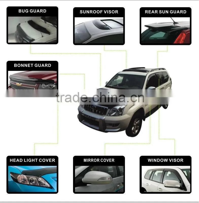 CAR DOOR VISOR RAIN DEFLECTOR FOR HYUNDAI TERRACAN 2001-2004 5D