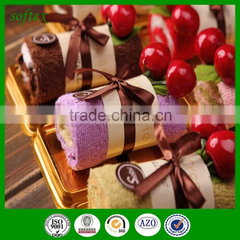 Promotional gifts Swiss roll cake towel promotional gifts towel cake