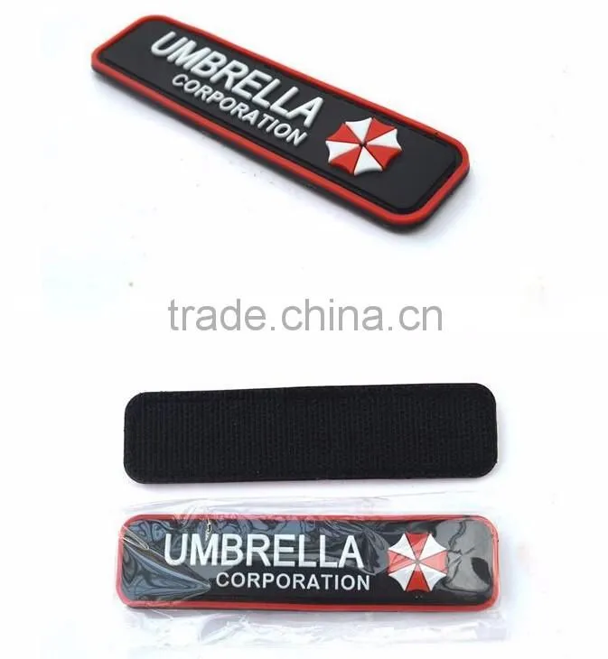4.1" Umbrella Corporation Resident Evil TEAM TACTICAL BIOHAZARD MOVIE TV PVC RUBBER PATCH BADGE