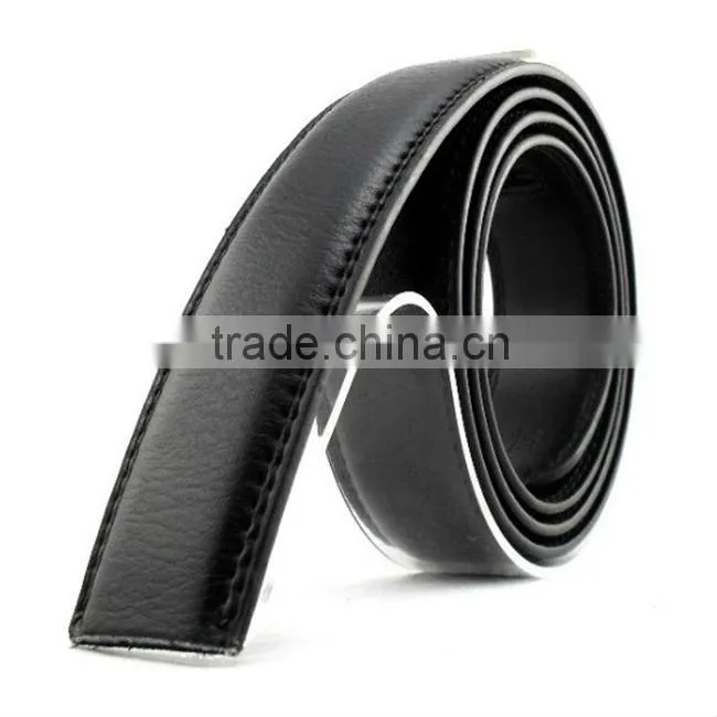 2016 Classic black split leather belt straps with common size