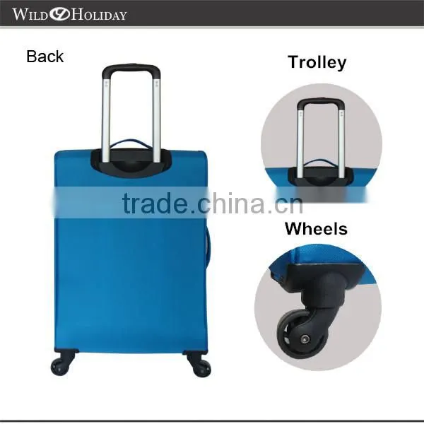 New design shinySuper Light weight trolley luggage set