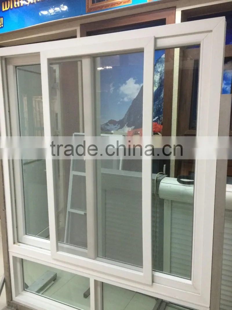 sliding opening pattern Aluminum blind inside PVC window