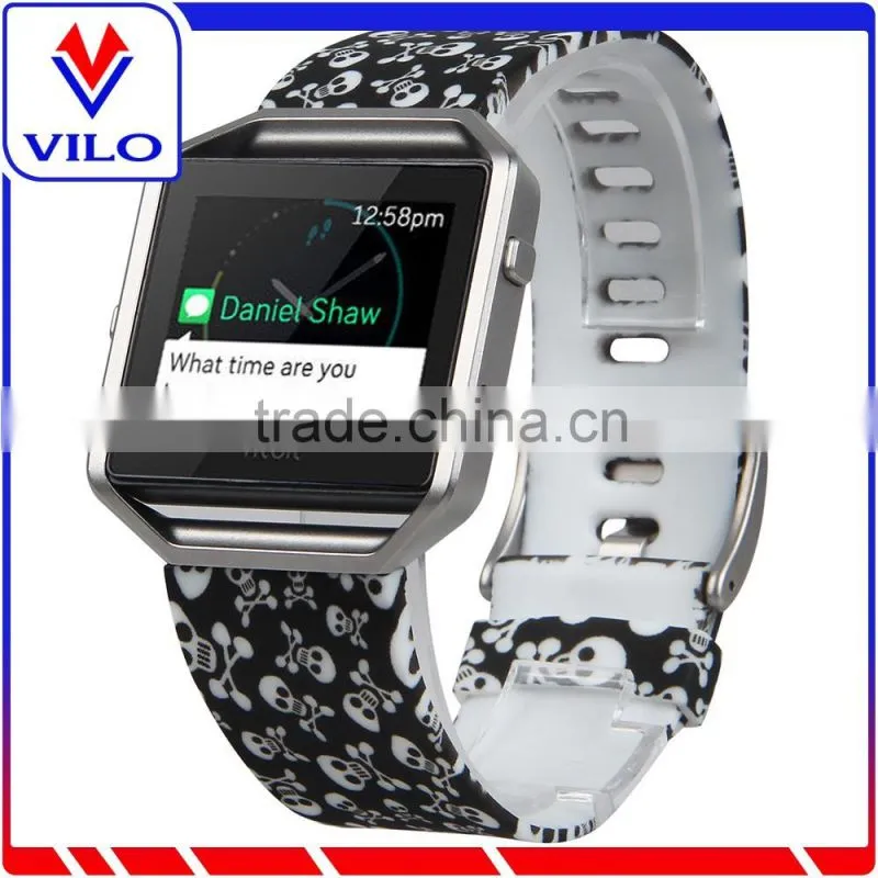 Fashion Design Rubber Watch Strap Wrist Band For Fitbit Blaze, For Fitbit Blaze Silicone Watch Band