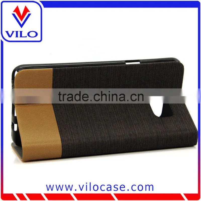 Fabric-covered case with card holder for samsung note 5