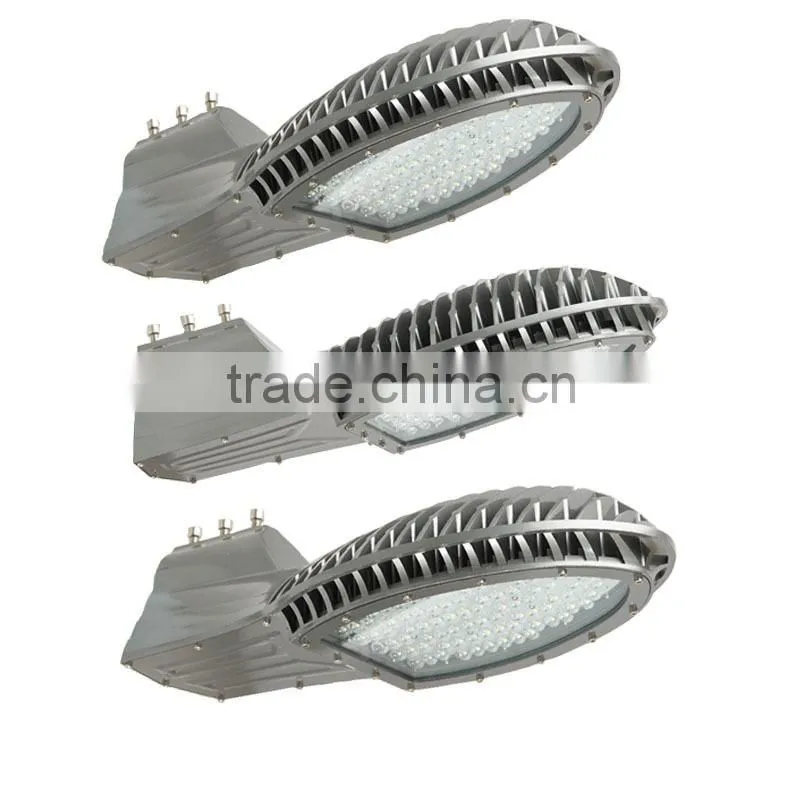 110-277V / 200-48V UL DLC 100W Bridgelux LED Street Light with Meanwell driver