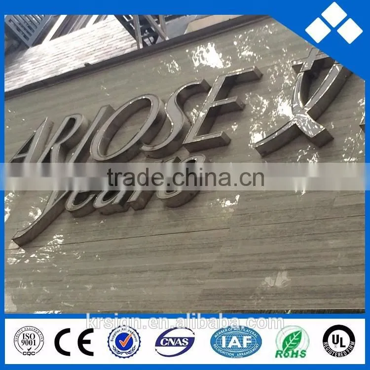 2016 New style 3d sign board letter sign hot sale