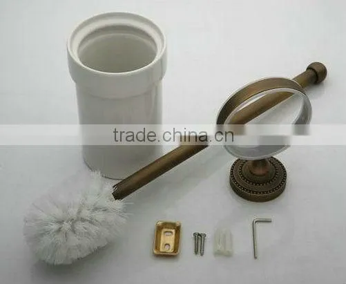 Antique Brass Toilet Brush Holder