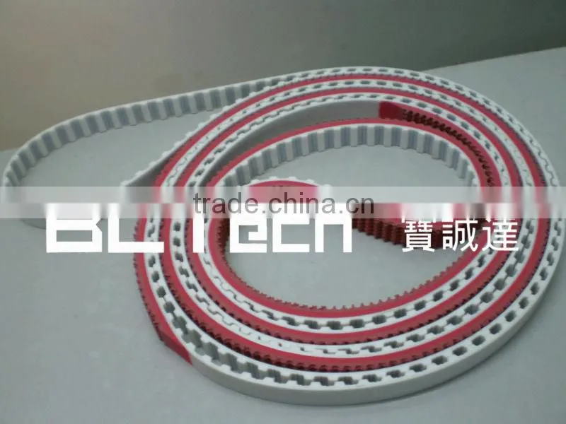 Timing belt with rubber,rubber grip & irons