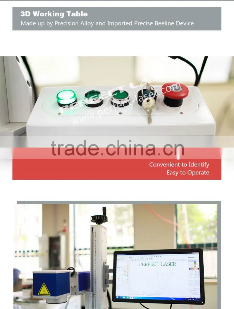 30W 3D Curve Surface Dynamic Focusing Fiber Laser Marking Machine high quality fiber laser metal marking machine/fiber laser
