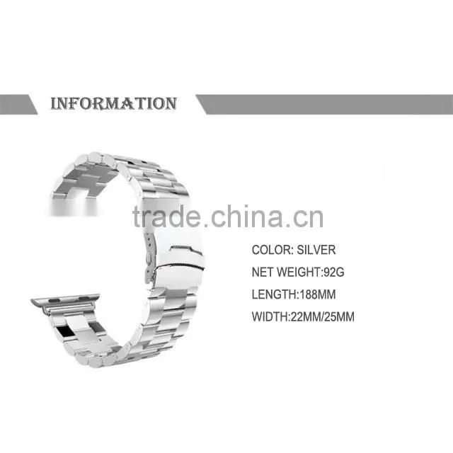 Stainless Steel Watch Band Strap for Apple Watch 38mm and 42mm