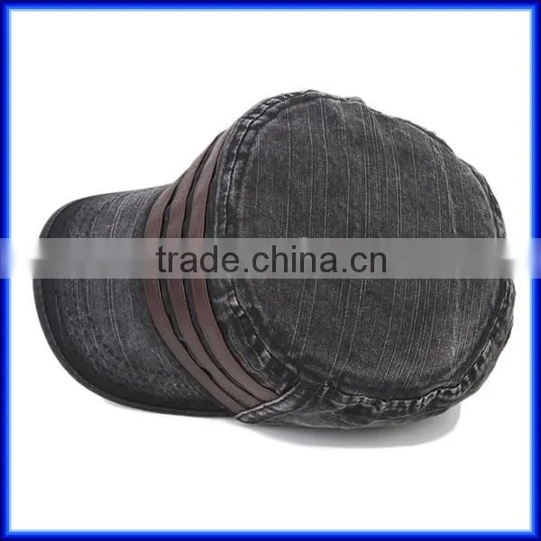 Jean Washed Cotton snapback military cap