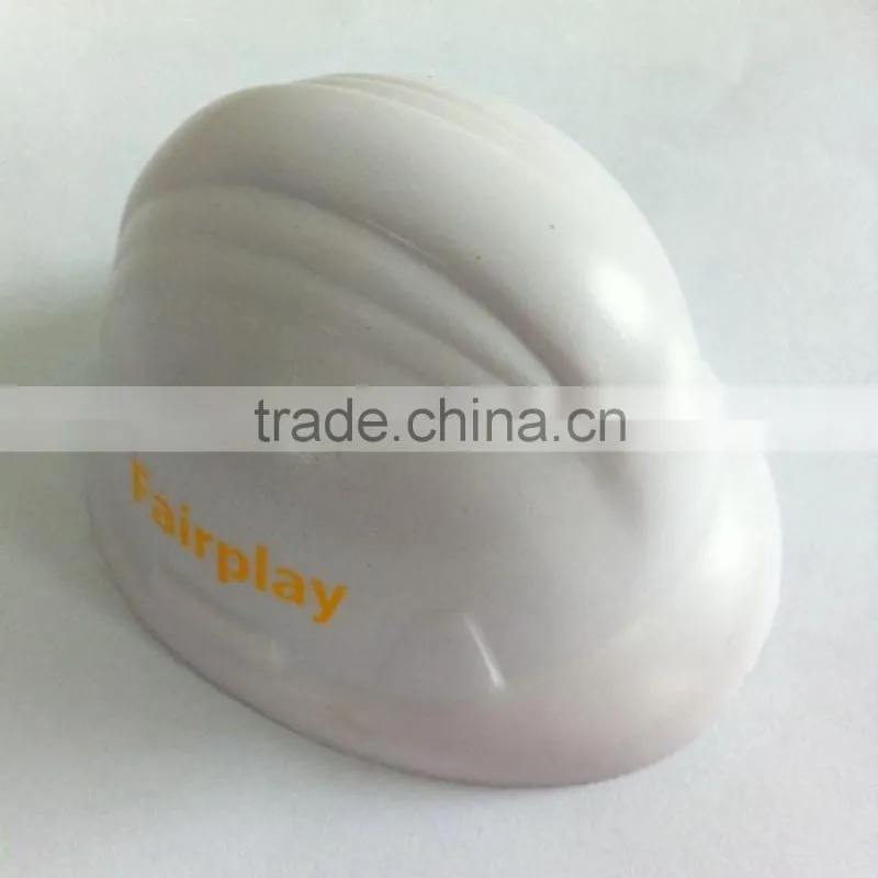 pu white safety helmet stress balls