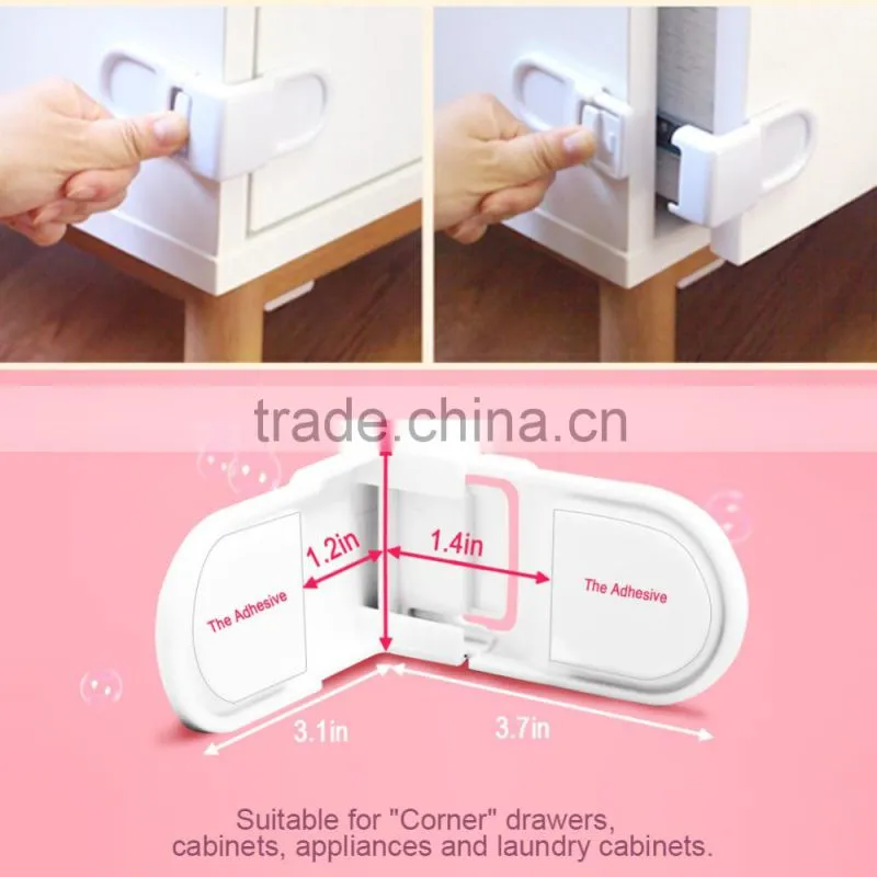 Safety Angle Locks for Drawers and Cabinets