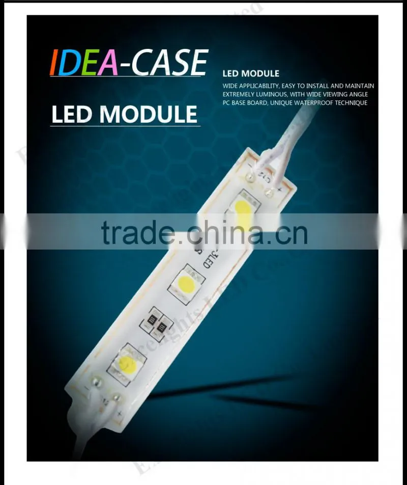Christmas decoration lights 12V DC ce rohs SMD5050 LED Module with lens