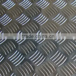 Anti-slip 3 bars 5bars 5052 5083 embossed Aluminum Plate