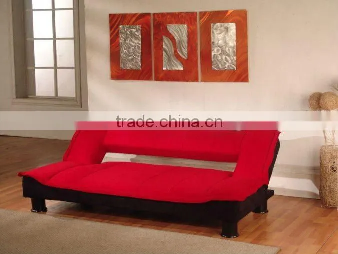 RED MICROFIBER SOFABED SF1017